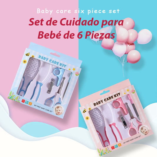 Set Completo de Cuidado para Bebé de 6 Piezas, Suave y Seguro