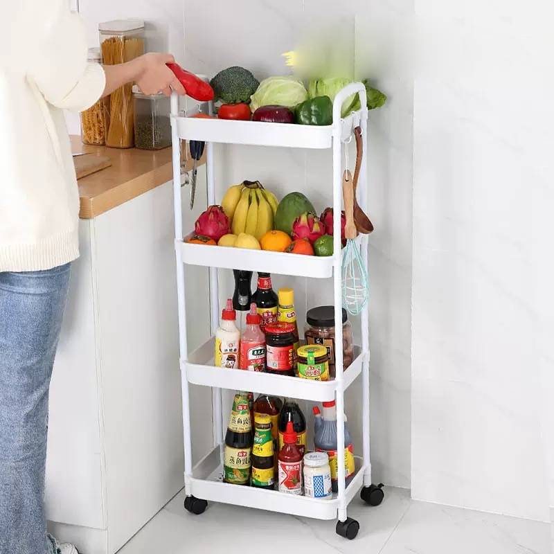 Carrito de Almacenamiento con Ruedas – 4 Pisos