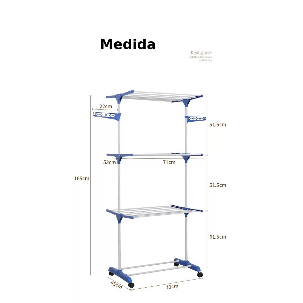 Tendedero Vertical de 3 Niveles – Ahorra Espacio