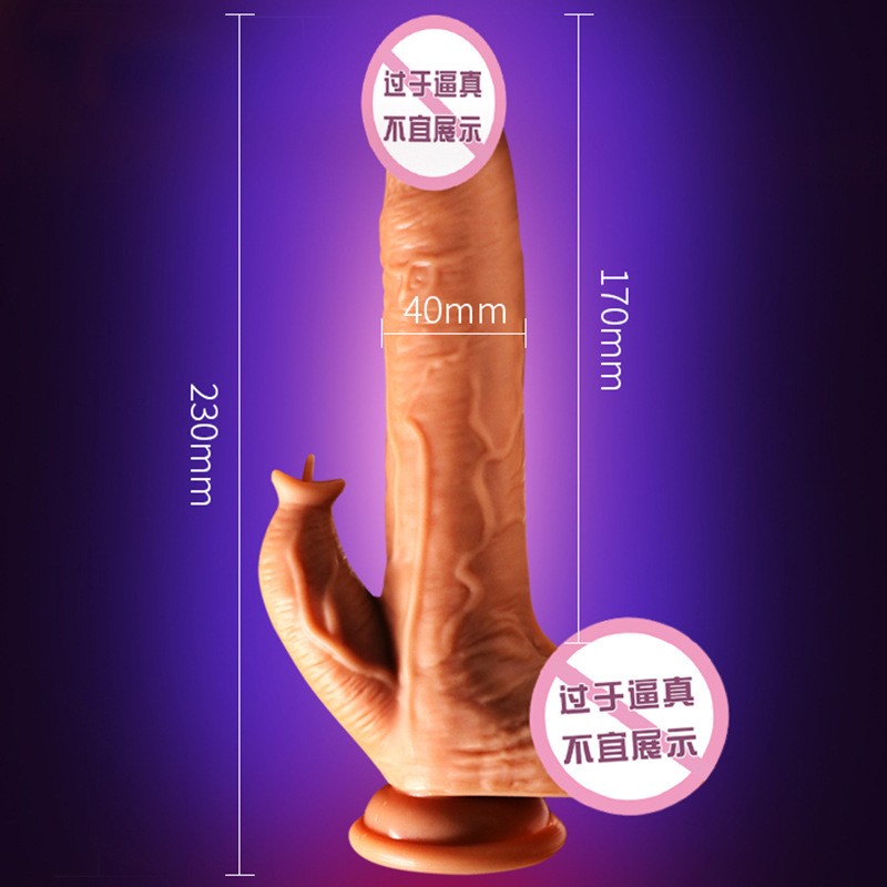 Dildo con lengua Inteligente Estirable y Control de Calentar