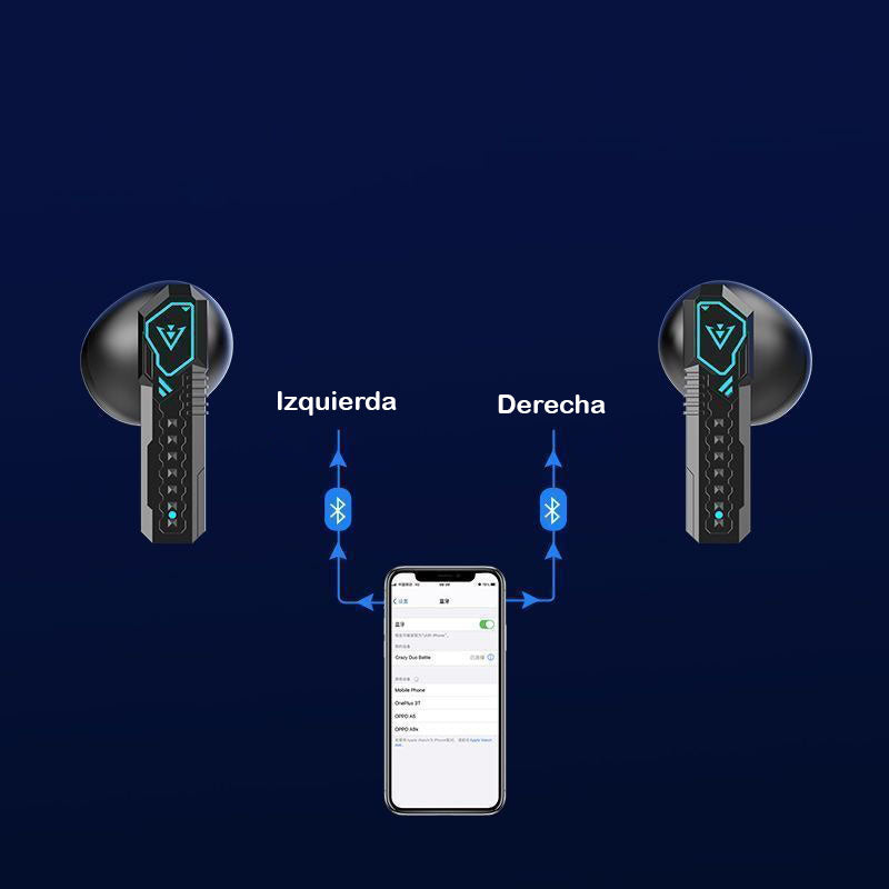 Audifono Bluetooth X37 con collar PUNK