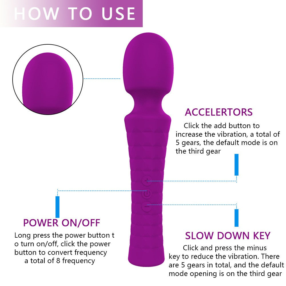 Vibrador Recargable Magnetica