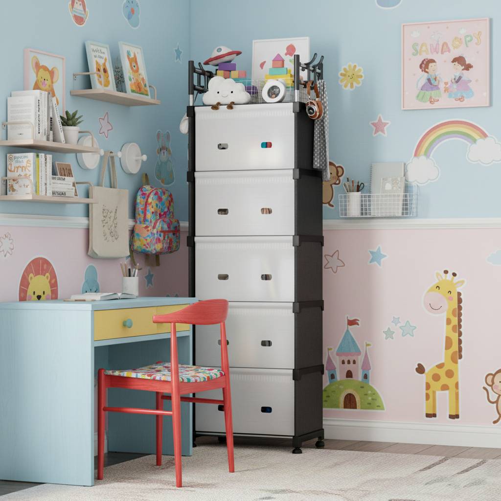 Armario Cajonero Infantil de 5 Cajones