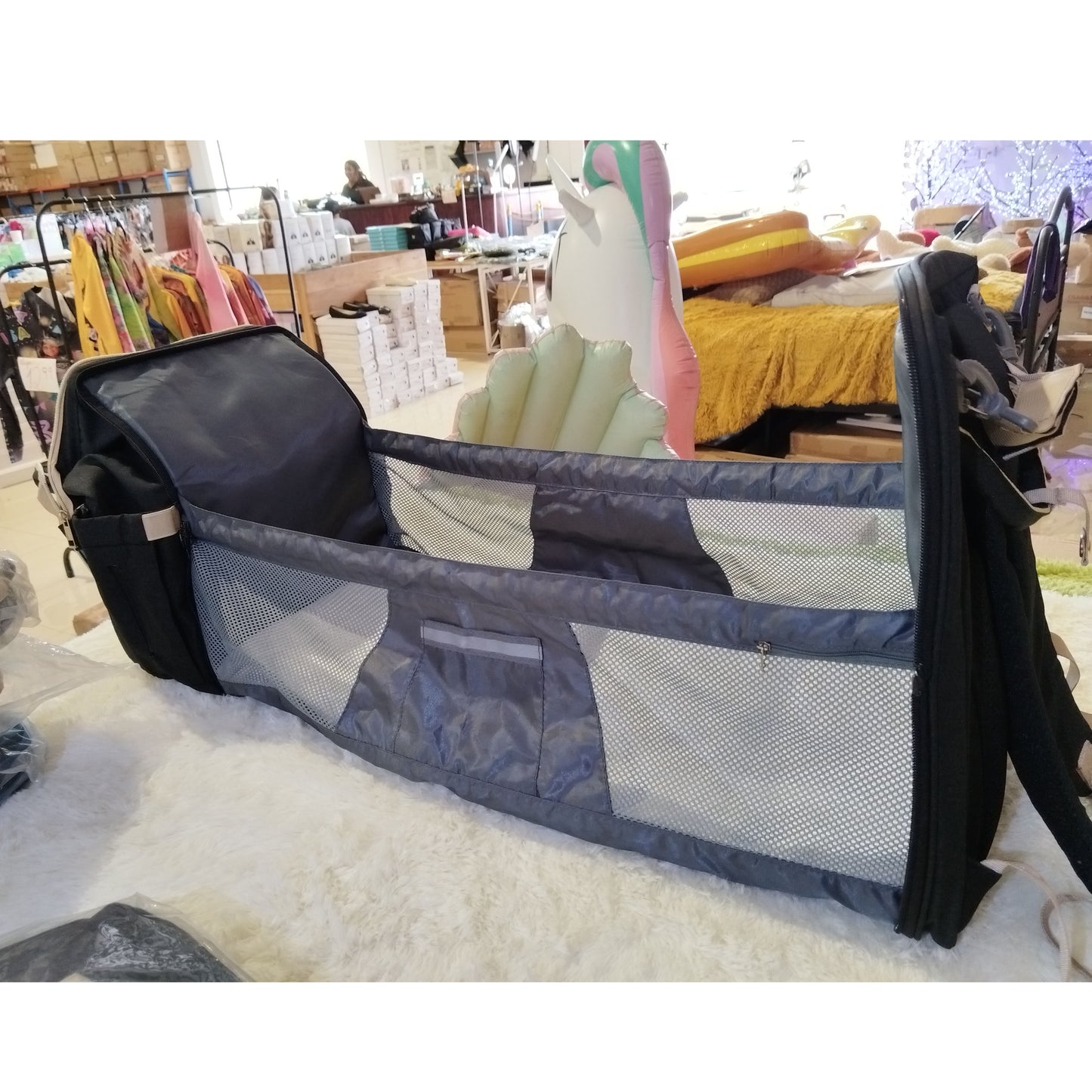Pañalera con Cambiador y Espacios Amplios para Accesorios