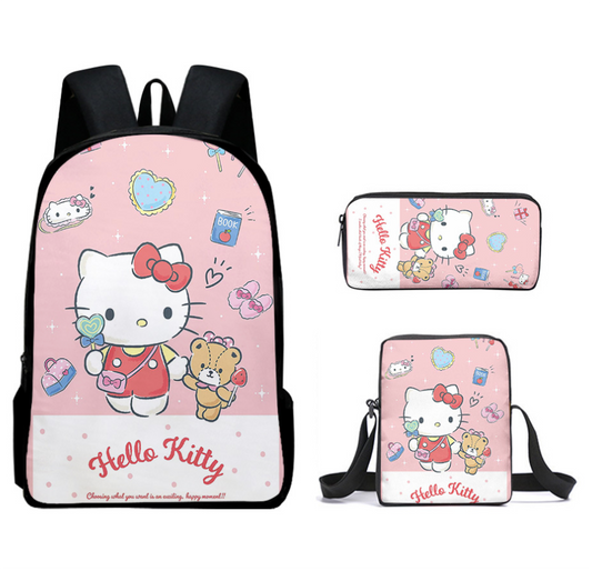 Set/3piezas de piezas de Mochila Hello Kitty