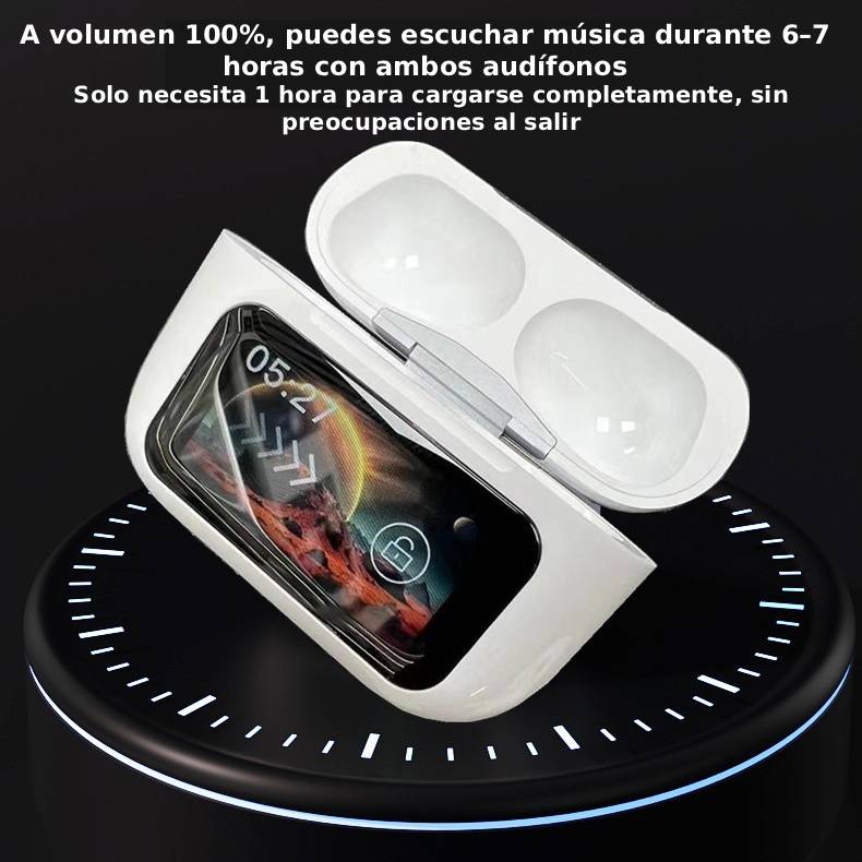 Audifono Bluetooth A9pro con Pantalla Táctil a Color - ANC Ruido Activo