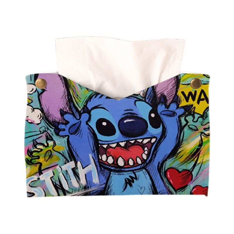 Caja de Pañuelo de Stitch para Casa, Sala, Auto