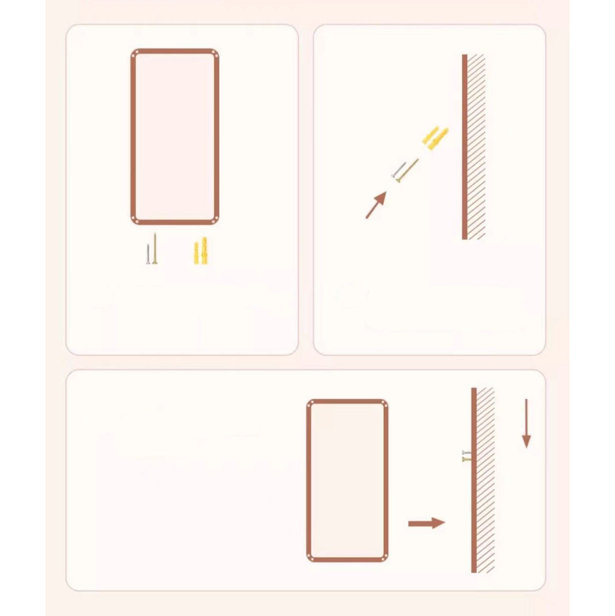 Espejo 2 en 1 para Pared y Piso 48*160cm