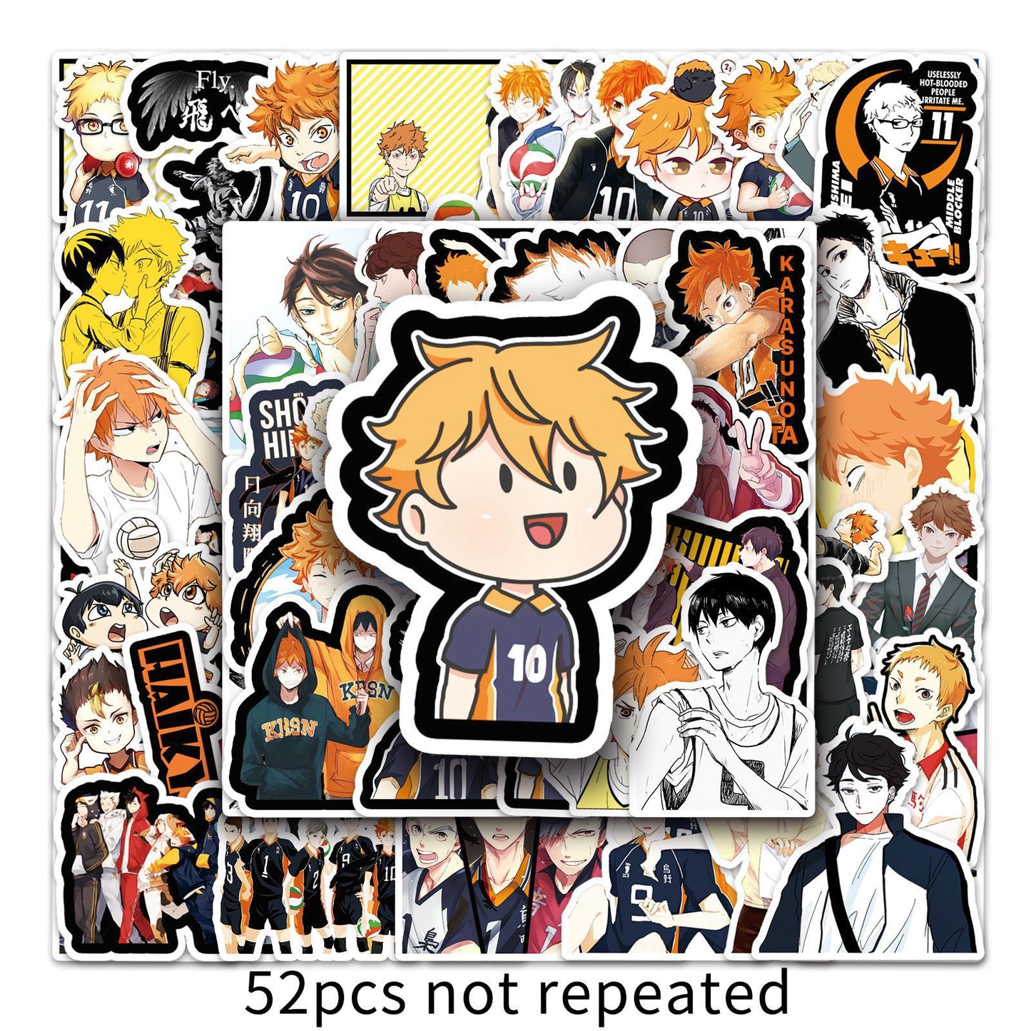 50 Stickers con pega de Haikyū!! Anime