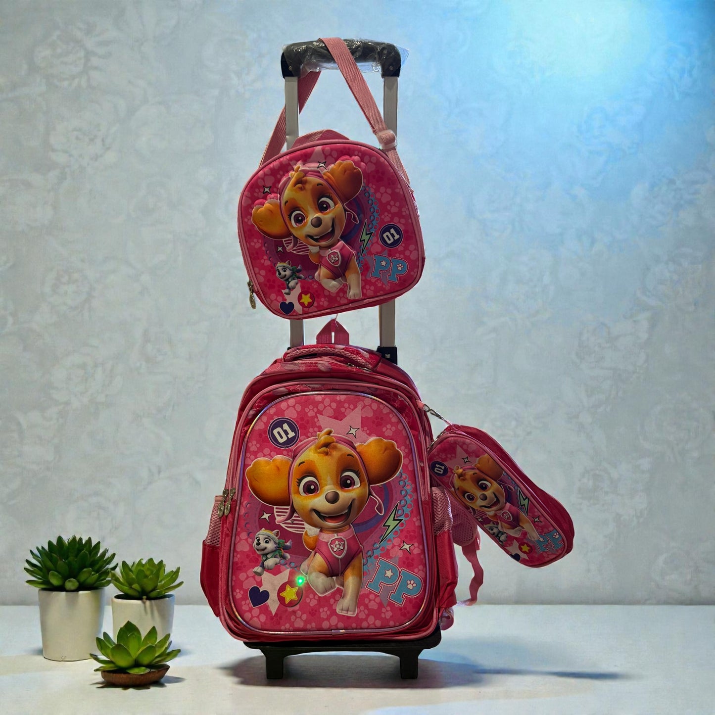 Set/3piezas de piezas de Mochila con Ruedas