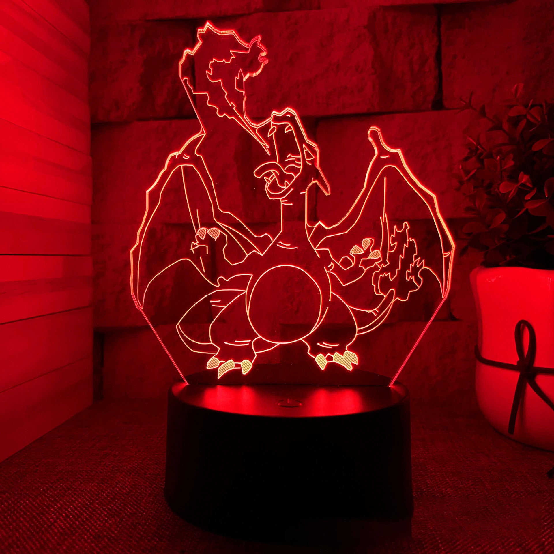 Lampara de LUZ LED 3D Con Control Anime