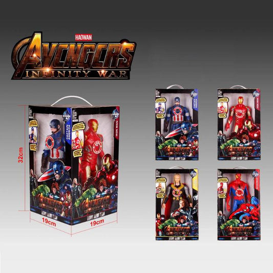Set de caja de cuatro lados Avengers con sonido y luz