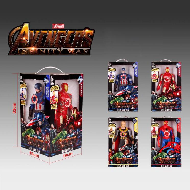 Set de caja de cuatro lados Avengers con sonido y luz