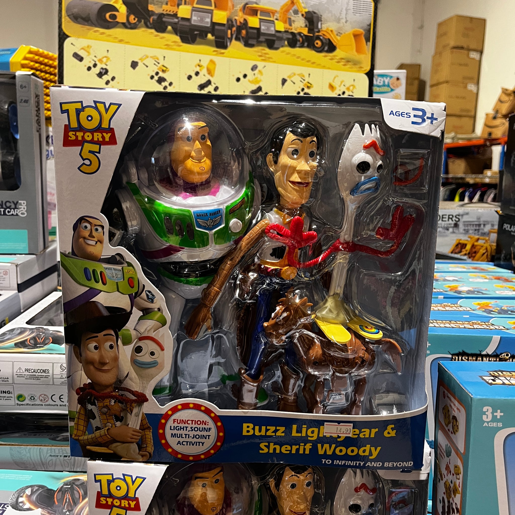 Set de Toys Woody, Buzz Lightyear Forky Basura