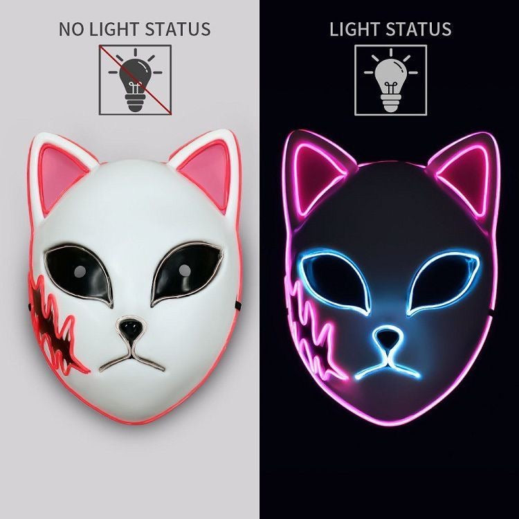 Mascara de Luz Demon Slayer Con Bateria Anime