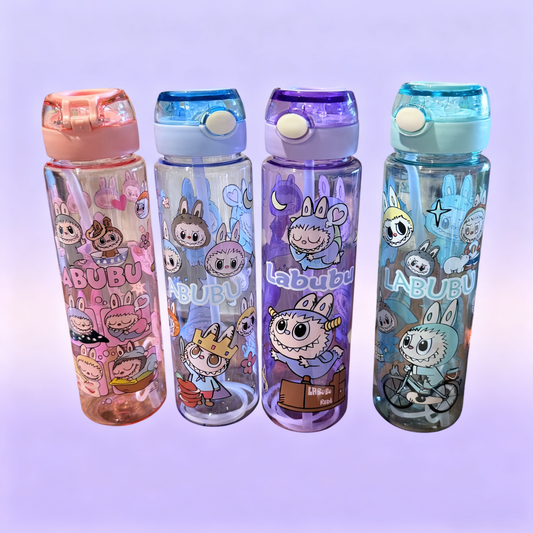 Botellas de Agua con Diseños Adorables de Labubu Anime