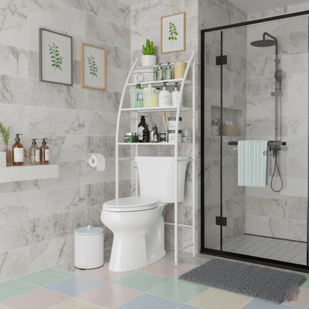 Estantería de Baño Sobre Inodoro de 3 Niveles