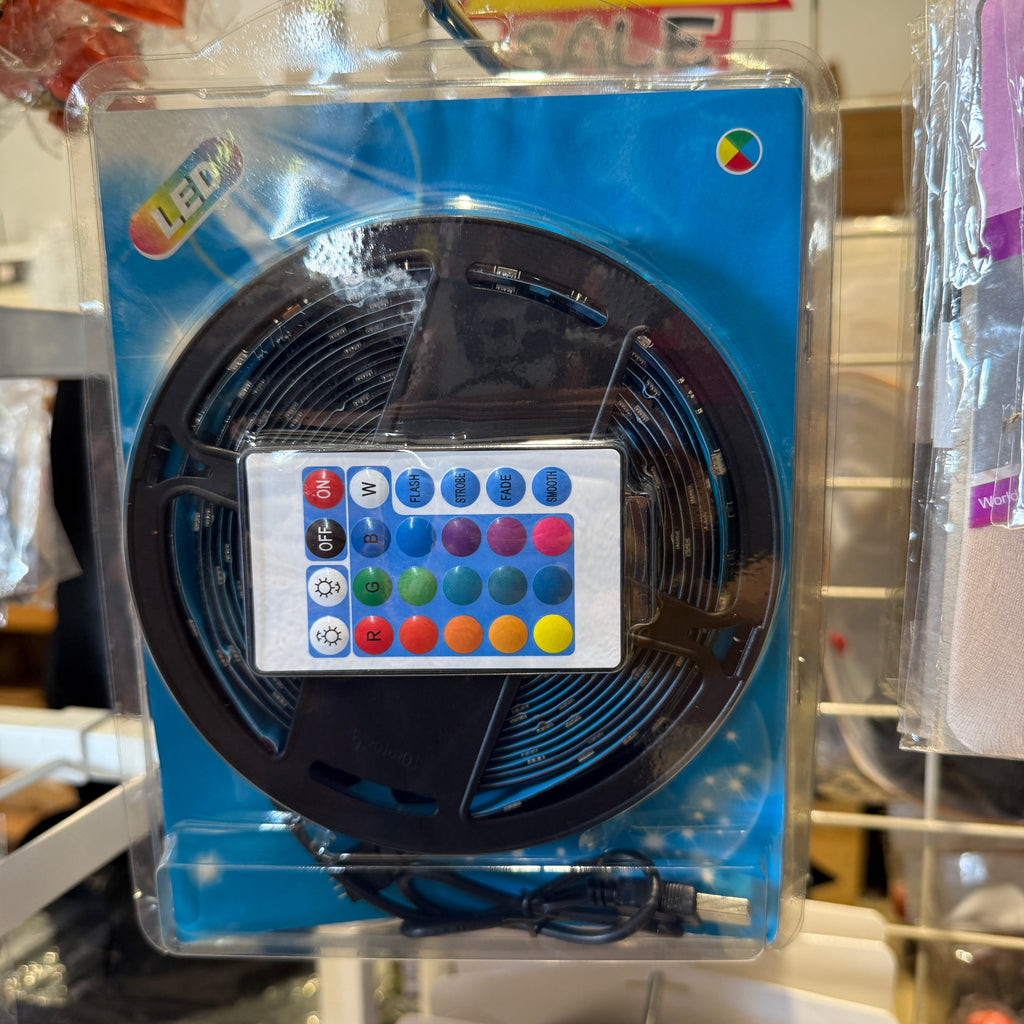 Luz LED de 5 Metros con Control Remoto y Conexión Bluetooth