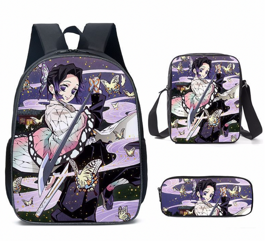 Set/3piezas de piezas de Mochila Shinobu Anime