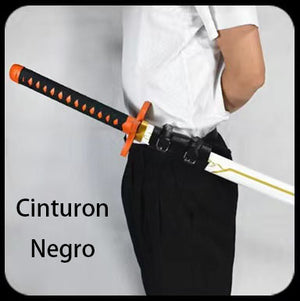 Cinturon de Cuero, Bolsa, Soporte Accesorios Para Katanas Anime