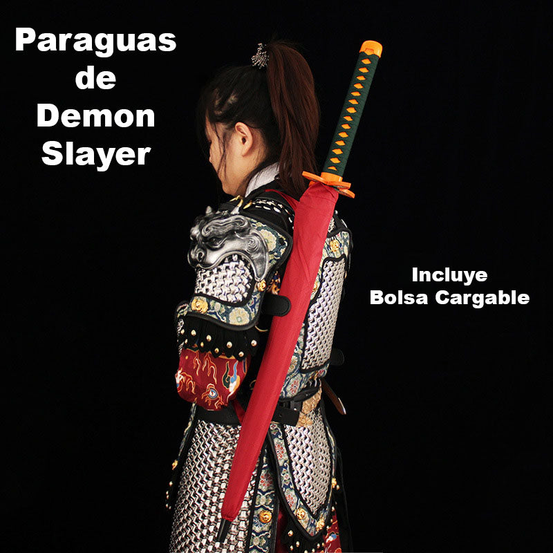 Paraguas de 16 Hueso de Demon Slayer Mas Fuerte, Super Impermeable Anime