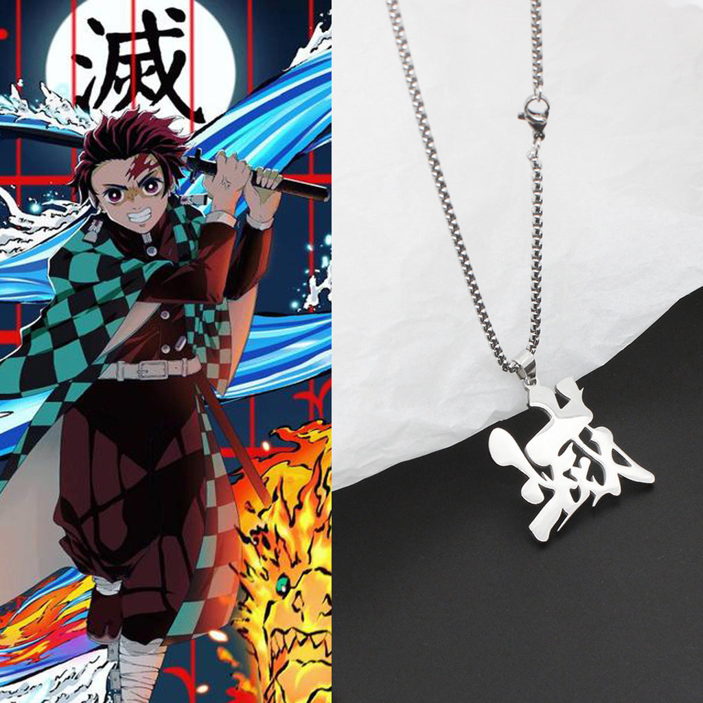 Collar de Demon Slayer (Acero Inoxidable) Anime