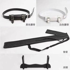 Cinturon de Cuero, Bolsa, Soporte Accesorios Para Katanas Anime