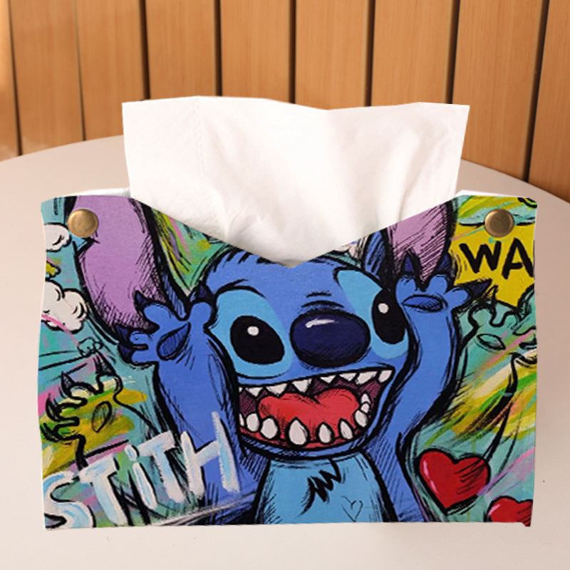 Caja de Pañuelo de Stitch para Casa, Sala, Auto