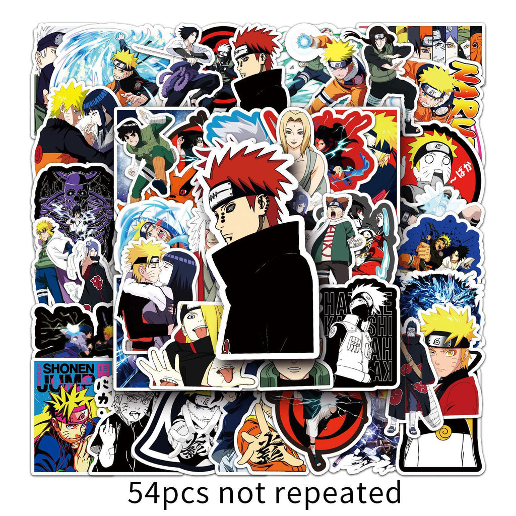 50 Stickers con pega de Naruto