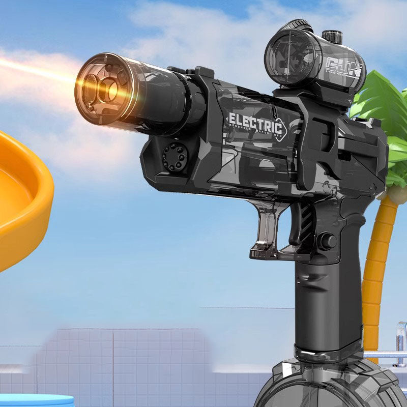 ¡Diversión Ilimitada! Pistola de Agua Automática con Luz y Batería Recargable