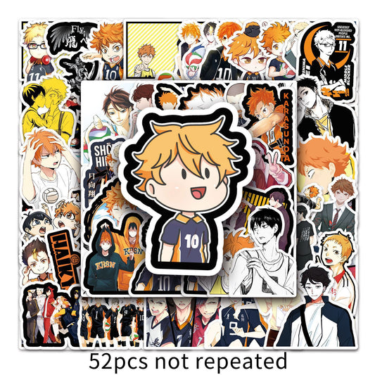 50 Stickers con pega de Haikyū!!  Anime