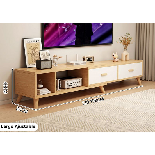Gabinete de TV Largo Ajustable (120-198cm) *30*40cm