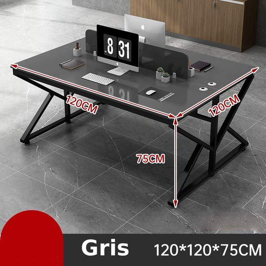 Escritorio de Oficina Moderno Gris 120x120x75cm