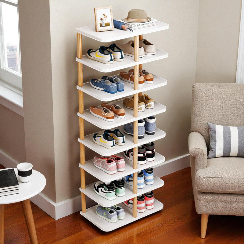Estante para Zapatos de 8 Niveles (112×48×24CM) - Estructura Estable, Ideal para Entrada (Ahorra Espacio)